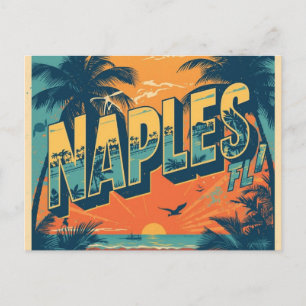 Postal Nápoles florida soñando retro