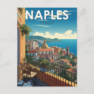 Postal Nápoles Italia Viaje Arte Vintage