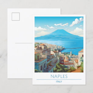 Postal Nápoles Italia Viaje de cosecha