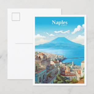 Postal Nápoles Italia Viajes de arte