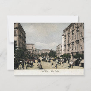 Postal Nápoles Napoli Italia Via Foria 1910 Estilo de épo