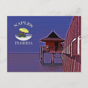 Postal Nápoles Pier En Blues