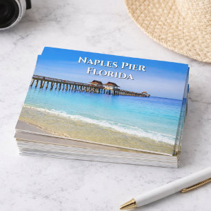 Postal Nápoles Pier Florida Blue Ocean Postcard