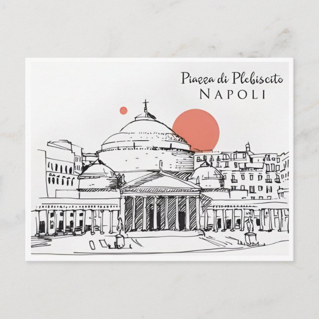 Postal Napoli, Italia Viajes Vintage nápoles europa itali (Anverso)