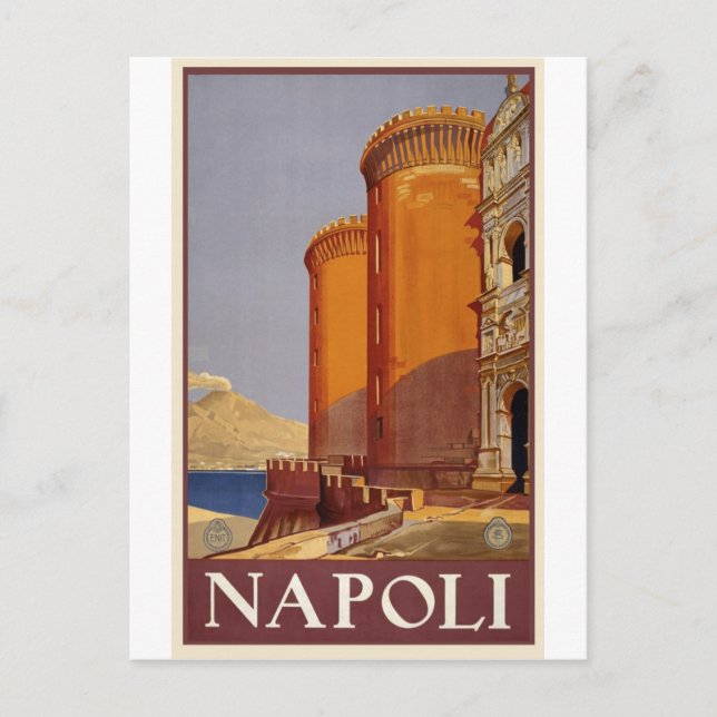 Postal Napoli Italia Vintage Travel Postcard (Anverso)