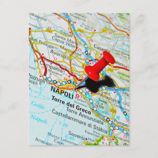 Postal Napoli (Nápoles), Italia (Anverso)