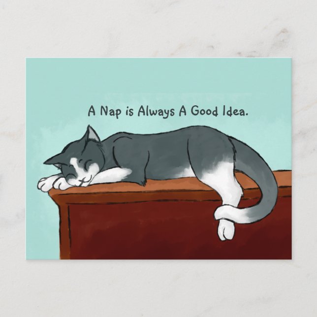 Postal Napping Kitty (Anverso)