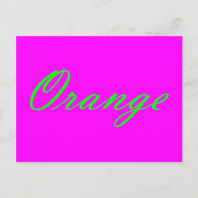 Postal Naranja (Anverso)