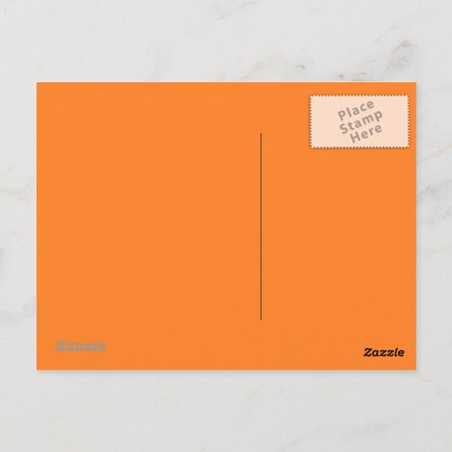 Postal naranja (Reverso)