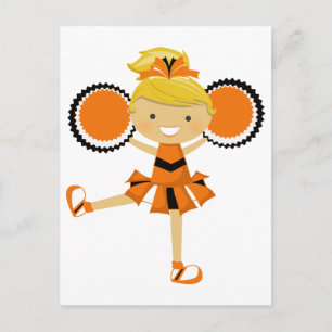 Postal Naranja, animador negro y blanco