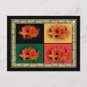 Postal Naranja Azaleas