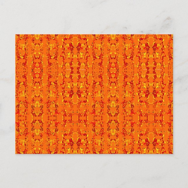 Postal Naranja Aztek (Anverso)