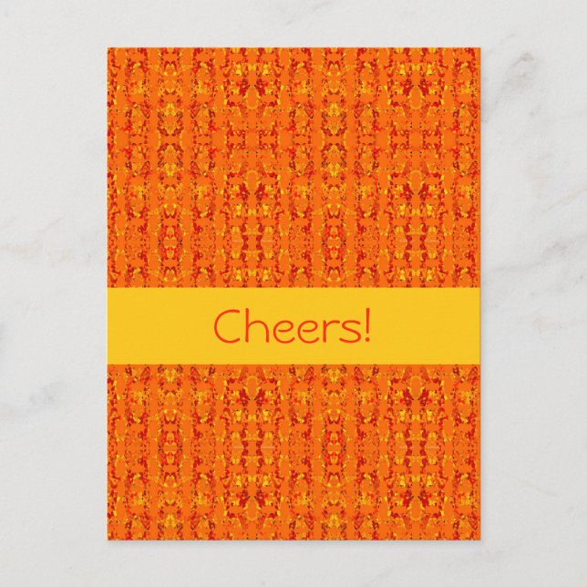 Postal Naranja Aztek (Anverso)