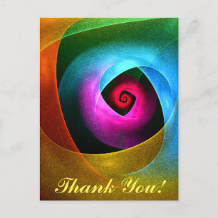 Postal Naranja azul Patrón de arte de resumen moderno ros