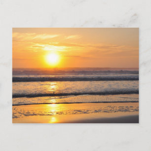 Postal Naranja Beach Sunrise Wilbur By Sea FL Postcard