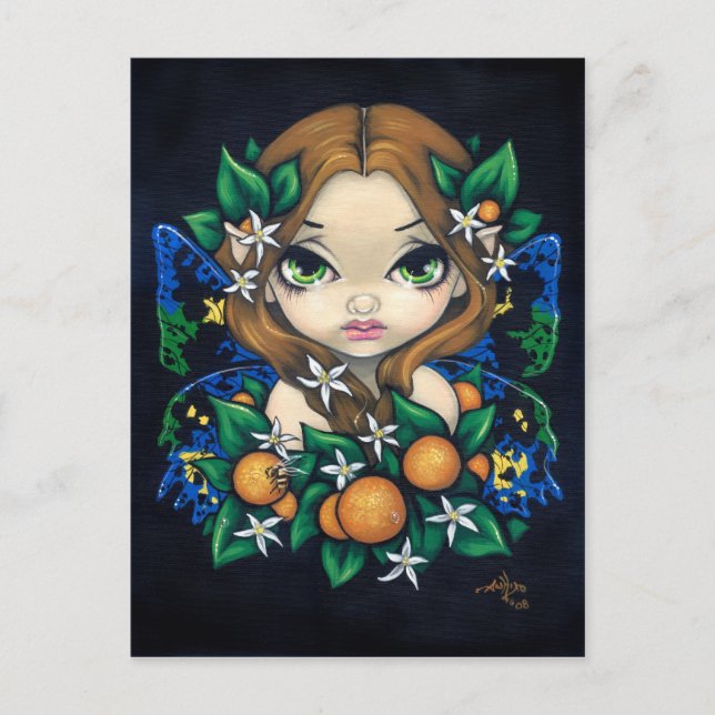 Postal "Naranja Blossom Fairy" (Anverso)