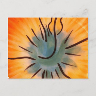 Postal Naranja brillante regalo de patrón contemporáneo ú