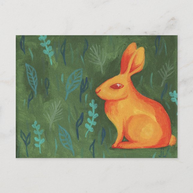 Postal Naranja Bunny (Anverso)
