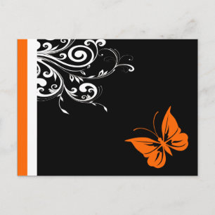 Postal Naranja Butterly Swirls