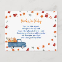 Naranja Calabaza Camión bebé Libros insertar tarje