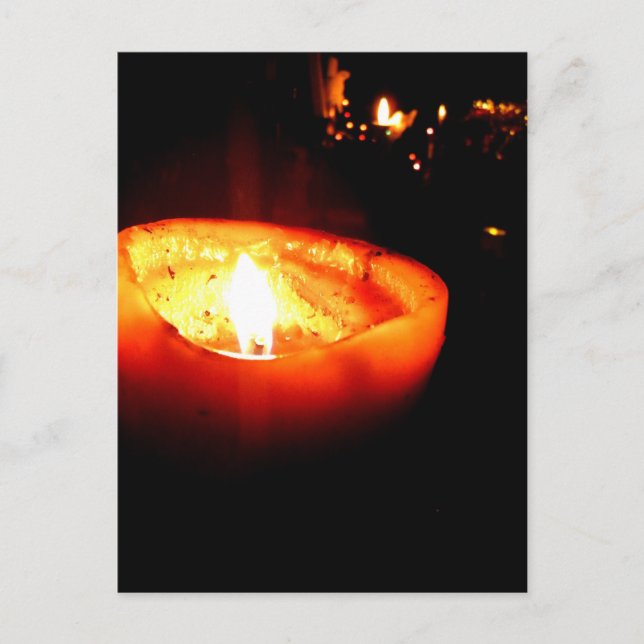 Postal Naranja Candle (Anverso)