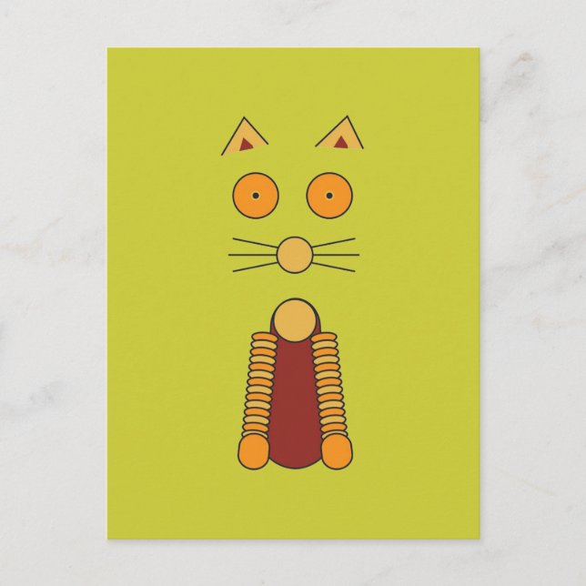 POSTAL NARANJA CAT (Anverso)