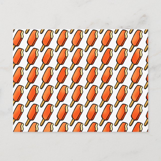 Postal Naranja Creamsicle Icecream Popsicles (Anverso)