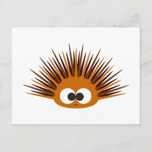 Postal Naranja Cute Urchin