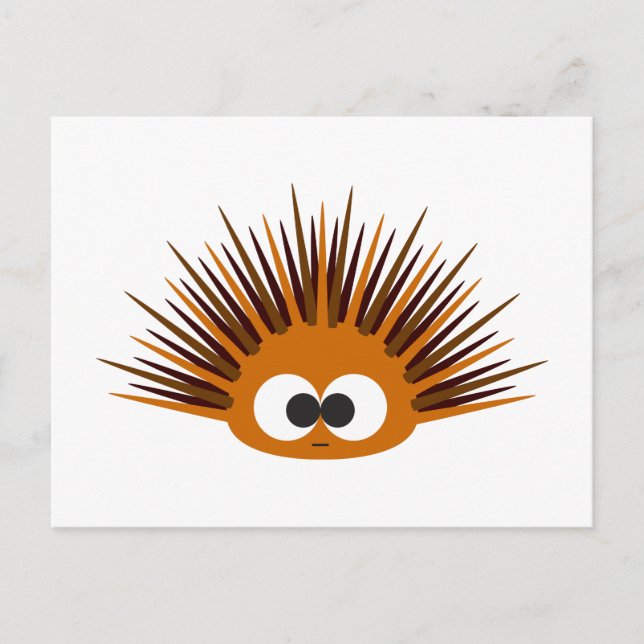 Postal Naranja Cute Urchin (Anverso)
