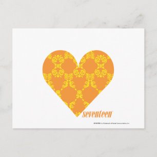 Postal Naranja Damask Amarillo 2