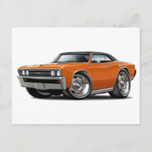 Postal naranja de Chevelle 1967