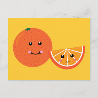 Postal Naranja de corte