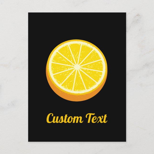 Postal Naranja de la mitad (Anverso)