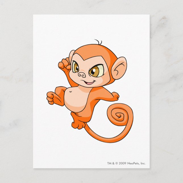 Postal Naranja de Mynci (Anverso)