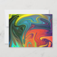 Naranja de neón de moda rojo azul amarillo verde R