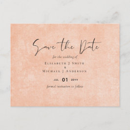 Postal NARANJA DE PRESUPUESTO Boda de guiones amarillos