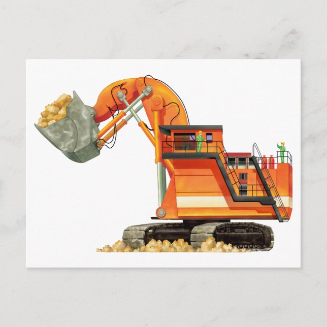 Postal Naranja Digger (Anverso)