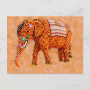 Postal Naranja Elephant