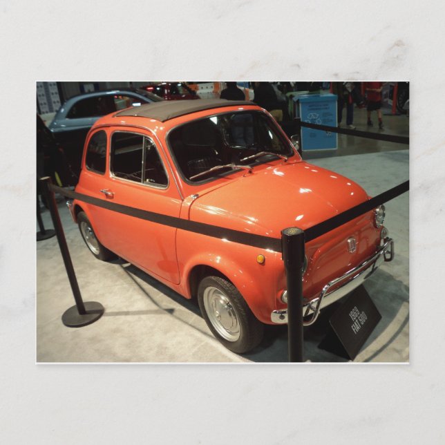 Postal Naranja Fiat (Anverso)