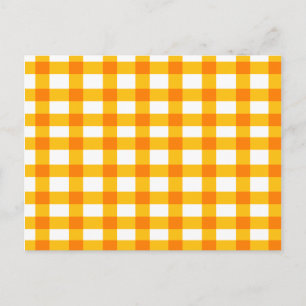 Postal Naranja Gingham