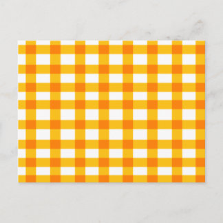 Postal Naranja Gingham