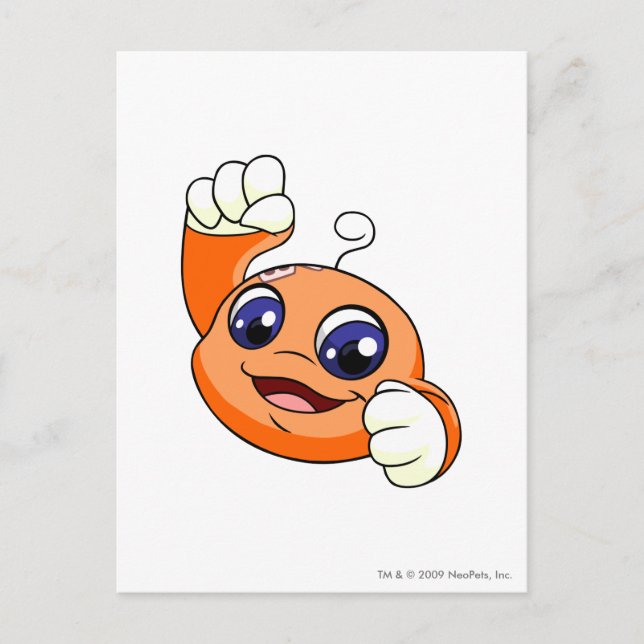 Postal Naranja Kiko (Anverso)