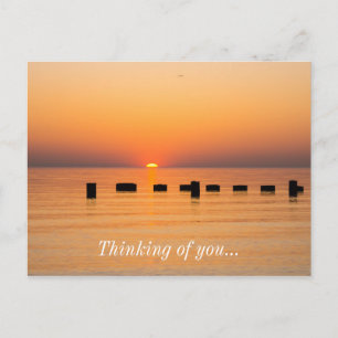 Postal Naranja Lake Sunrise Pensando En Tu Postcard