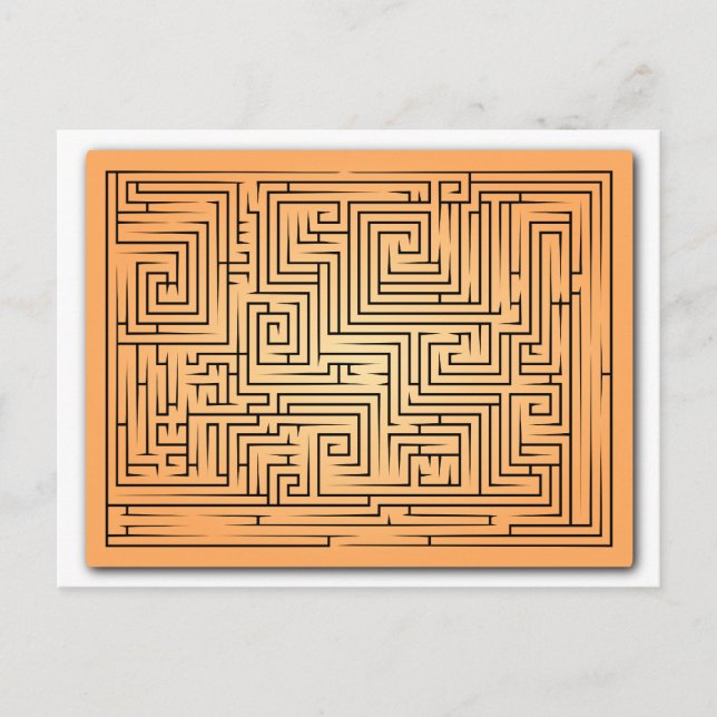 Postal Naranja Maze (Anverso)