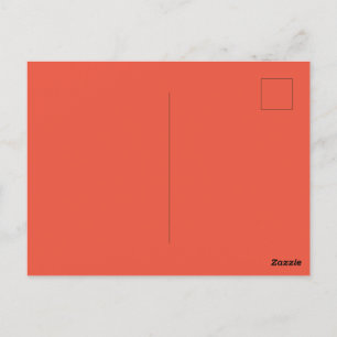 Postal Naranja personalizado Red Picture Perfect Standard