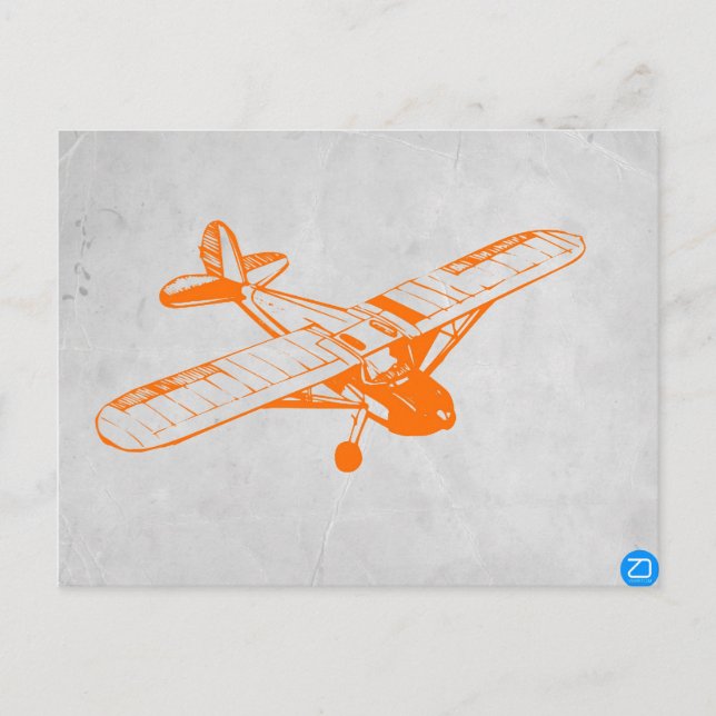 Postal Naranja Plane (Anverso)