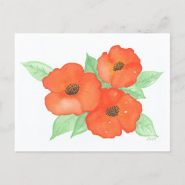 Postal Naranja Poppies