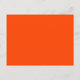 Postal Naranja Rojo Moderno Minimalista Blanco