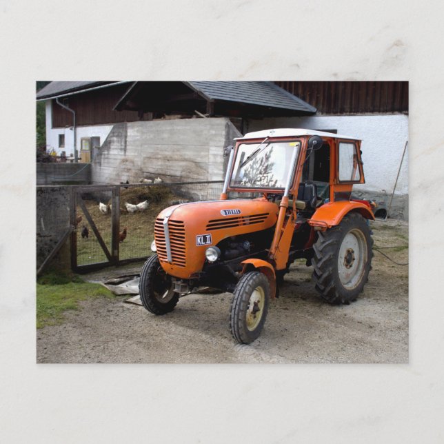 Postal Naranja Steyr Tractor KL II (Anverso)