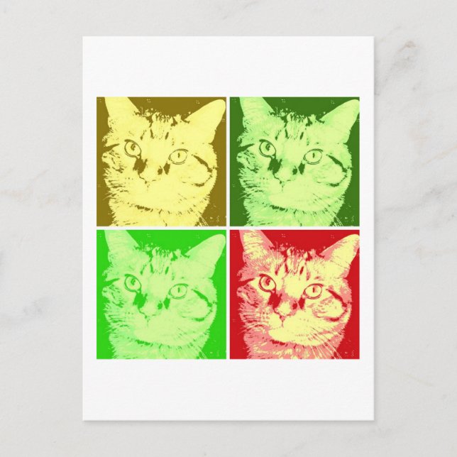Postal Naranja Tabby Cat (Anverso)